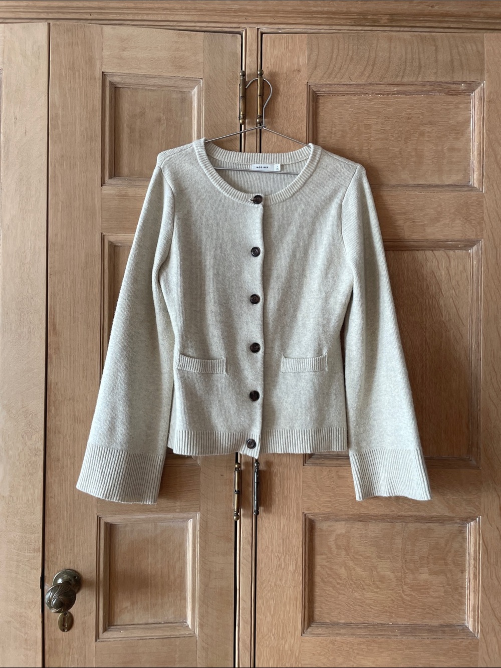 Mod Ref Cream Knit Cardigan
